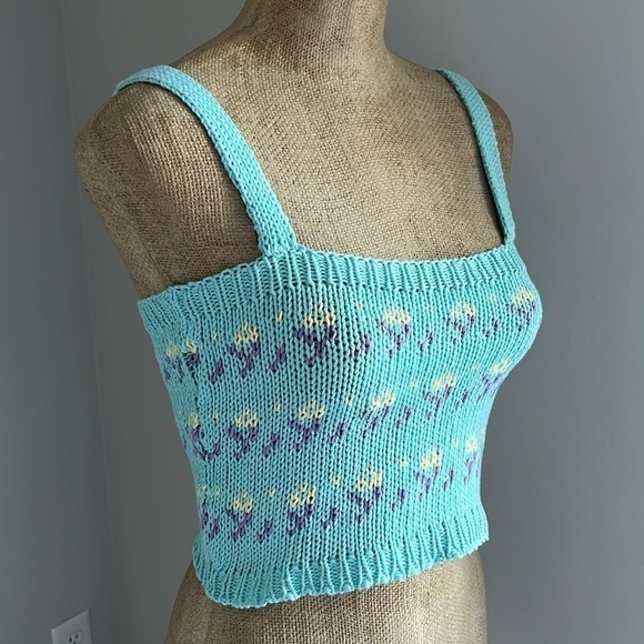 TACH Clothing Mayra Crop Knit Tank Top SMALL NEW - Picture 4 of 5